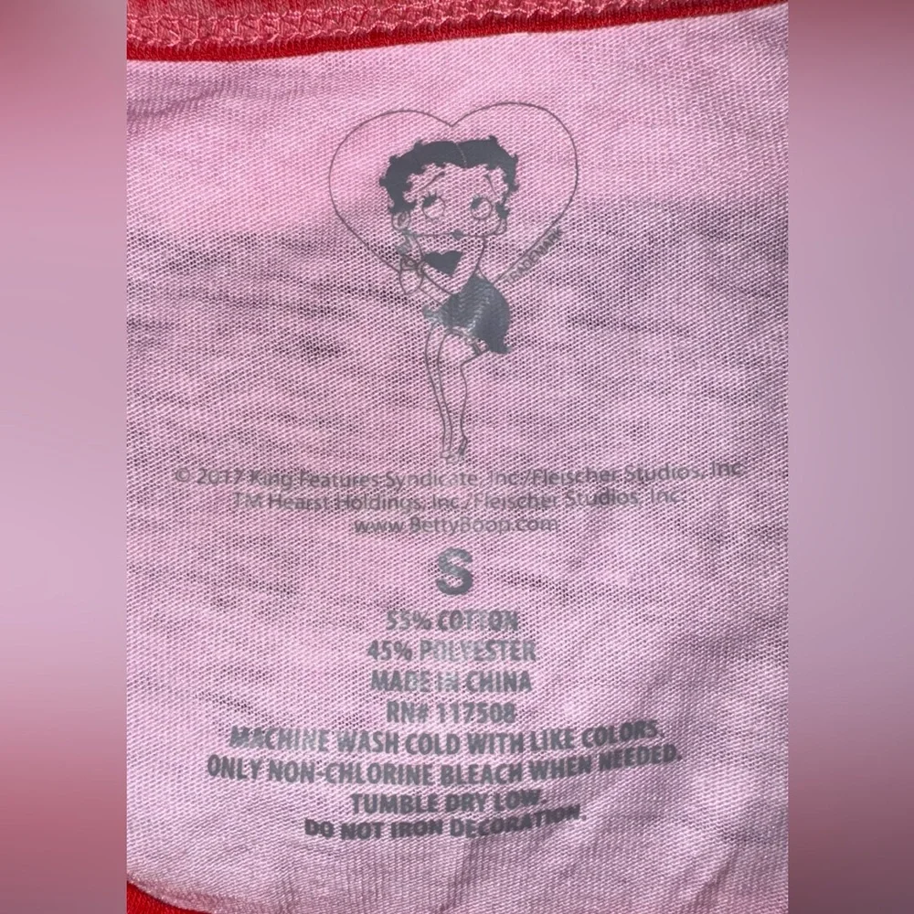 Betty Boop Pink Sleeveless Graphic Sleep Shirt – Size Small